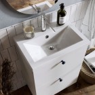 Elita Meble Kido White Mat zestaw szafka z umywalką 80 cm 168093