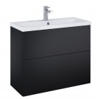 Elita Meble Kido Black Mat zestaw szafka z umywalką 80 cm 168100