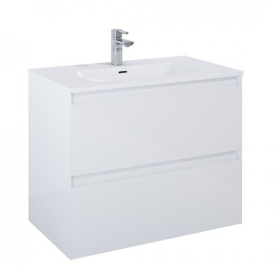 Elita Meble Split szafka podumywalkowa 80 cm biały połysk 169088