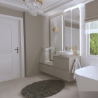 Elita Meble Split szafka podumywalkowa 80 cm beżowy mat 169002