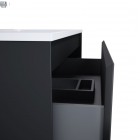 Elita Meble Split Black Mat szafka podumywalkowa 80 cm 168147