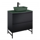 Elita Meble Split Black Mat szafka podumywalkowa 80 cm 168147