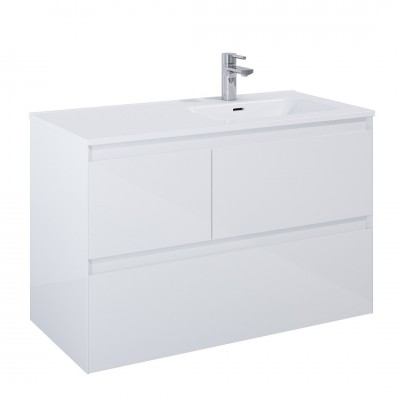 Elita Meble Split szafka podumywalkowa 100 cm prawa biały połysk 169092