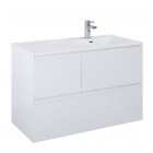 Elita Meble Split szafka podumywalkowa 100 cm prawa biały połysk 169092