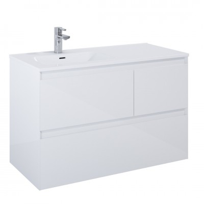 Elita Meble Split szafka podumywalkowa 100 cm lewa biały połysk 169091