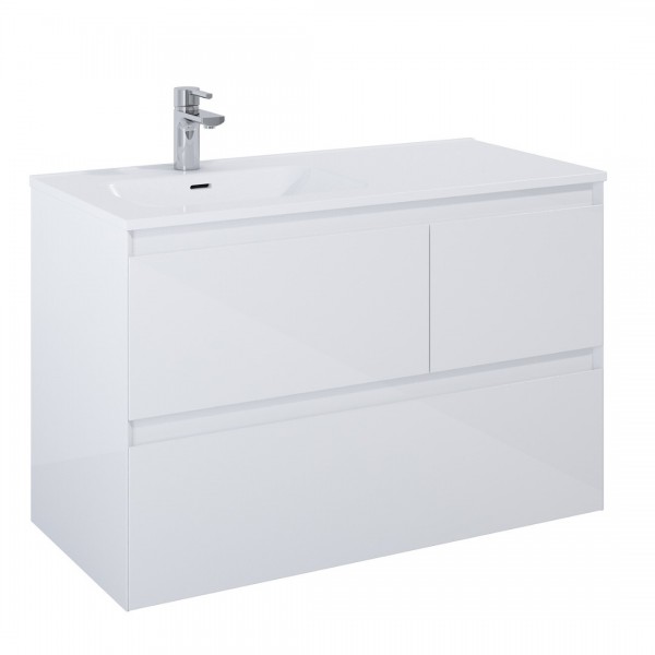 Elita Meble Split szafka podumywalkowa 100 cm lewa biały połysk 169091