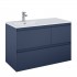 Elita Meble Split szafka podumywalkowa 100 cm lewa granatowy mat 169010