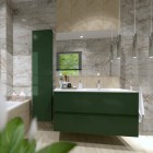 Elita Meble Split szafka podumywalkowa 100 cm prawa zielony mat 169012