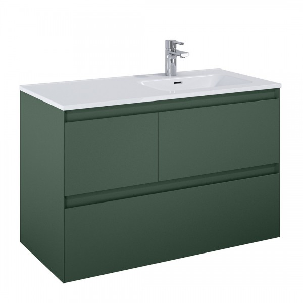 Elita Meble Split szafka podumywalkowa 100 cm prawa zielony mat 169012