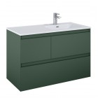 Elita Meble Split szafka podumywalkowa 100 cm prawa zielony mat 169012