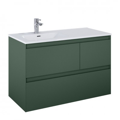 Elita Meble Split szafka podumywalkowa 100 cm lewa zielony mat 169006