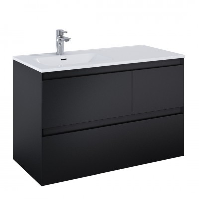 Elita Meble Split Black Mat szafka podumywalkowa 100 cm lewa 168159