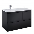 Elita Meble Split Black Mat szafka podumywalkowa 100 cm lewa 168159