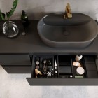 Elita Meble Split Anthracite Mat szafka podumywalkowa 100 cm prawa 168162