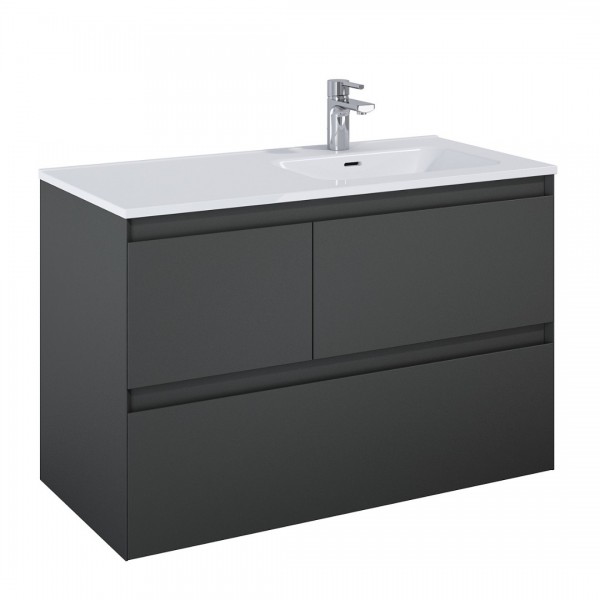 Elita Meble Split Anthracite Mat szafka podumywalkowa 100 cm prawa 168162