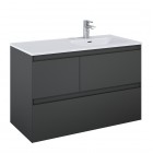 Elita Meble Split Anthracite Mat szafka podumywalkowa 100 cm prawa 168162