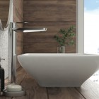 Deante Alpinia bateria umywalkowa stojąca wysoka chrom BGAE020K