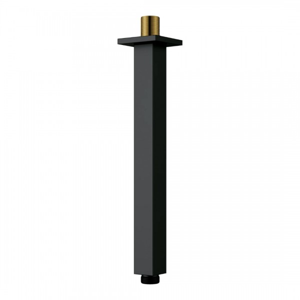 Deante Cascada ramię prysznicowe 25 cm sufitowe czarny mat NAC_N48K