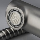 Deante Silia bateria kuchenna z wyciąganą wylewką titanium BQS_D73M