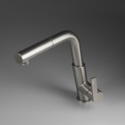 Deante Silia bateria kuchenna z wyciąganą wylewką titanium BQS_D73M