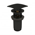 Deante Click-Clack korek do umywalki click-clack z przelewem czarny mat NHC_N11U