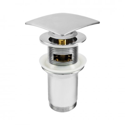 Deante Click-Clack korek kwadratowy ceramiczny do umywalki chrom