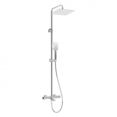 Deante zestaw wannowy termostatyczny ścienny chrom NAC_01HT