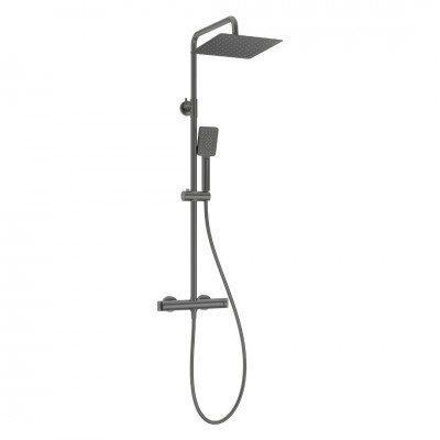 Deante zestaw prysznicowy ścienny termostatyczny titanium NAC_D4HT Deante zestaw prysznicowy ścienny termostatyczny titanium NAC_D4HT