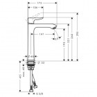 Hansgrohe Metris bateria umywalkowa wysoka 200
