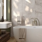 Deante korek klik klak oraz przelew prostokątny do wanny chrom KYY_010B