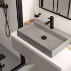 Deante Arnika bateria umywalkowa stojąca czarny mat BQA_N20M