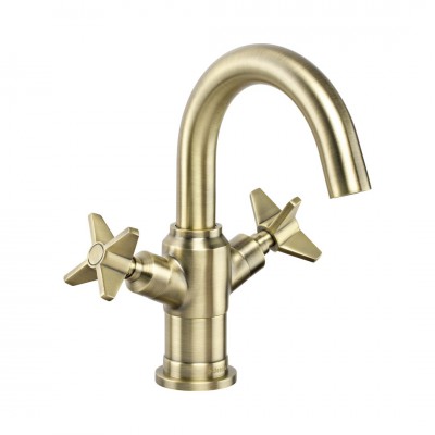 Deante Temisto bateria umywalkowa stojąca mosiądz BQT_M20D