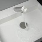 Deante Sense bateria elektroniczna umywalkowa do wody zmieszanej 4xAA stal BQR_F28R