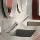 Deante Sense bateria elektroniczna umywalkowa do wody zmieszanej 4xAA stal BQR_F28R