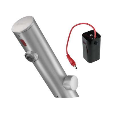 Deante Sense bateria elektroniczna umywalkowa z regulacją temperatury 4xAA stal BQR_F29R