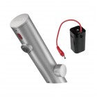 Deante Sense bateria elektroniczna umywalkowa z regulacją temperatury 4xAA stal BQR_F29R