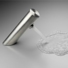 Deante Sense bateria elektroniczna umywalkowa z regulacją temperatury 4xAA stal BQR_F29R