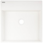 Deante Correo umywalka nablatowa 40x40 cm kwadratowa alabaster CQR_AU4S