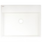 Deante Correo umywalka nablatowa 50x40 cm prostokątna alabaster CQR_AU5S