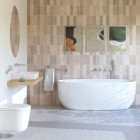 Deante Correo umywalka nablatowa 50x40 cm prostokątna alabaster CQR_AU5S