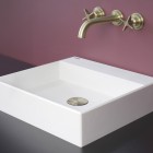 Deante Correo umywalka nablatowa 50x40 cm prostokątna alabaster CQR_AU5S