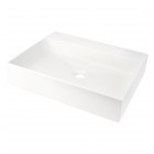 Deante Correo umywalka nablatowa 50x40 cm prostokątna alabaster CQR_AU5S