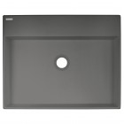Deante Correo umywalka nablatowa 50x40 cm prostokątna antracyt metalik CQR_TU5S