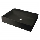 Deante Correo umywalka nablatowa 50x40 cm prostokątna czarny mat CQR_NU5S