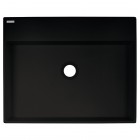 Deante Correo umywalka nablatowa 50x40 cm prostokątna czarny mat CQR_NU5S