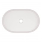 Deante Silia umywalka nablatowa owalna 55x35 cm alabaster CQS_AU6S