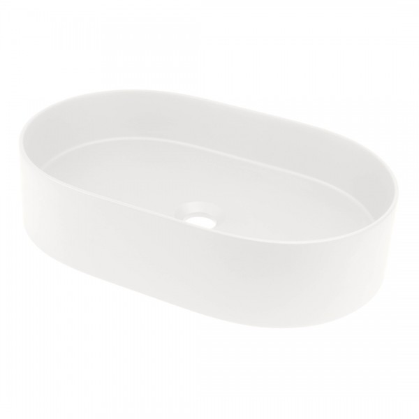 Deante Silia umywalka nablatowa owalna 55x35 cm alabaster CQS_AU6S