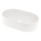 Deante Silia umywalka nablatowa owalna 55x35 cm alabaster CQS_AU6S