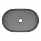 Deante Silia umywalka nablatowa owalna 55x35 cm antracyt metalik CQS_TU6S