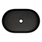 Deante Silia umywalka nablatowa owalna 55x35 cm czarny mat CQS_NU6S